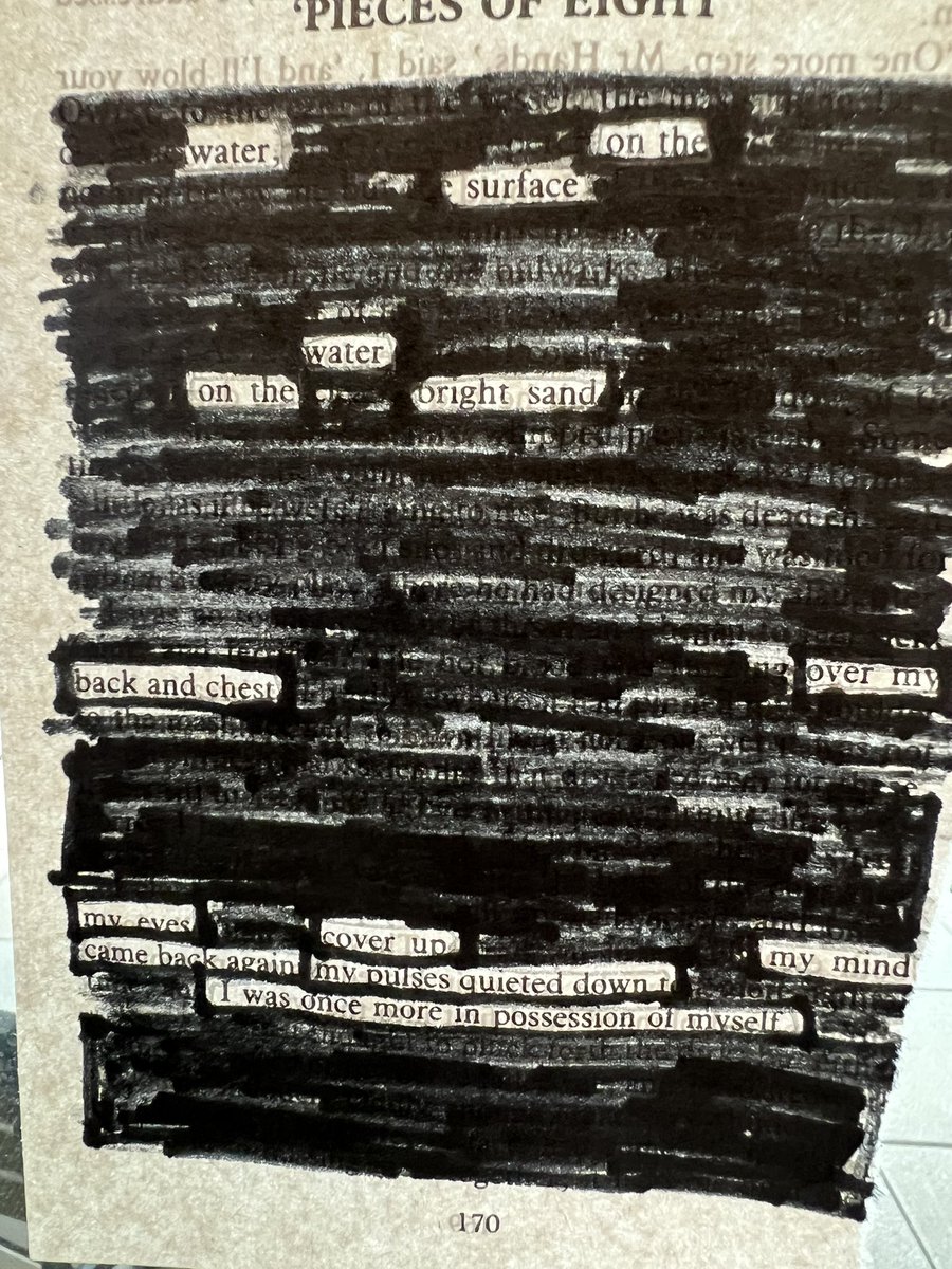 Mrs_Slawson's tweet photo. The fan favorites from today! #blackoutpoetry https://t.co/HILIC8ZXnw