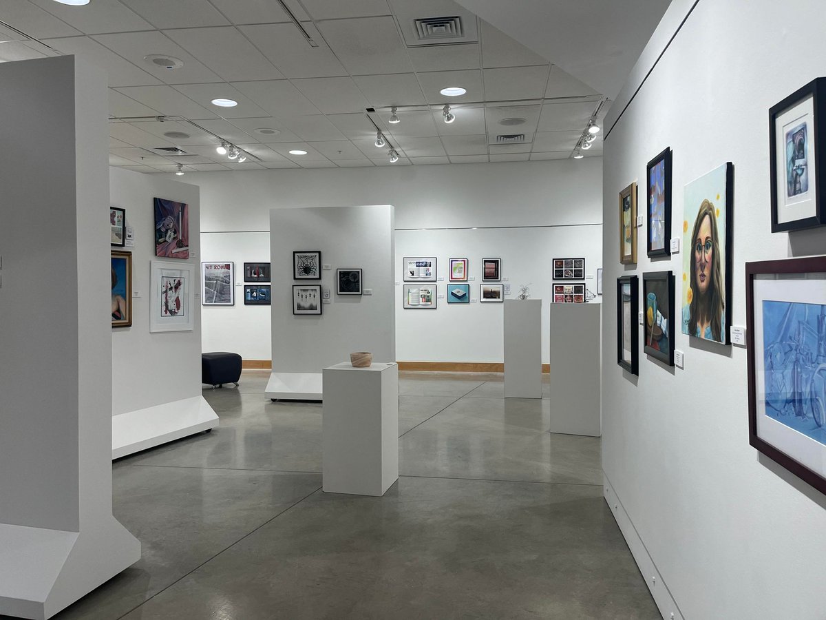 TerhuneGallery's tweet photo. Hello everyone!! We are happy to announce that our '2023 Juried Student Show' is now on full display. The show runs from April 21 - May 19. Feel free to stop by and check out the amazingly talented art work here at the Walter E. Terhune Art Gallery. We would love to see you! https://t.co/Dmd8kUwEry