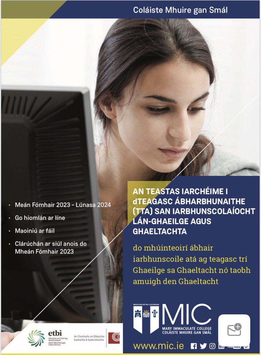 An Teastas i dTeagasc Ábharbhunaithe tweet media