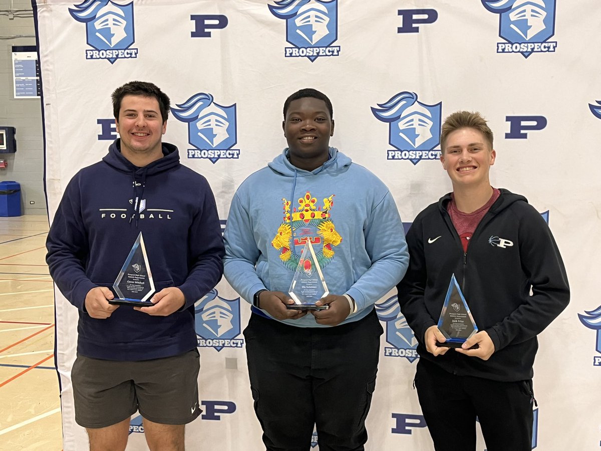 Congrats to our award winners! JP (Knightship), Ola and Mitchell 4 year 3 sport athletes!!!!!! #EVERYKNIGHT