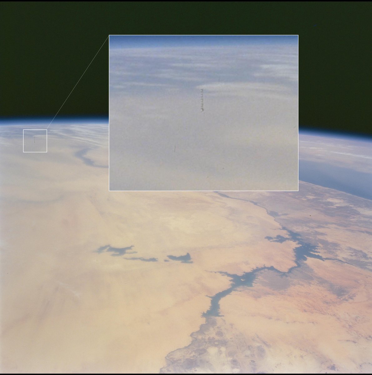 Mario Silva on Twitter "Imagen captada por la misión STS 100 del