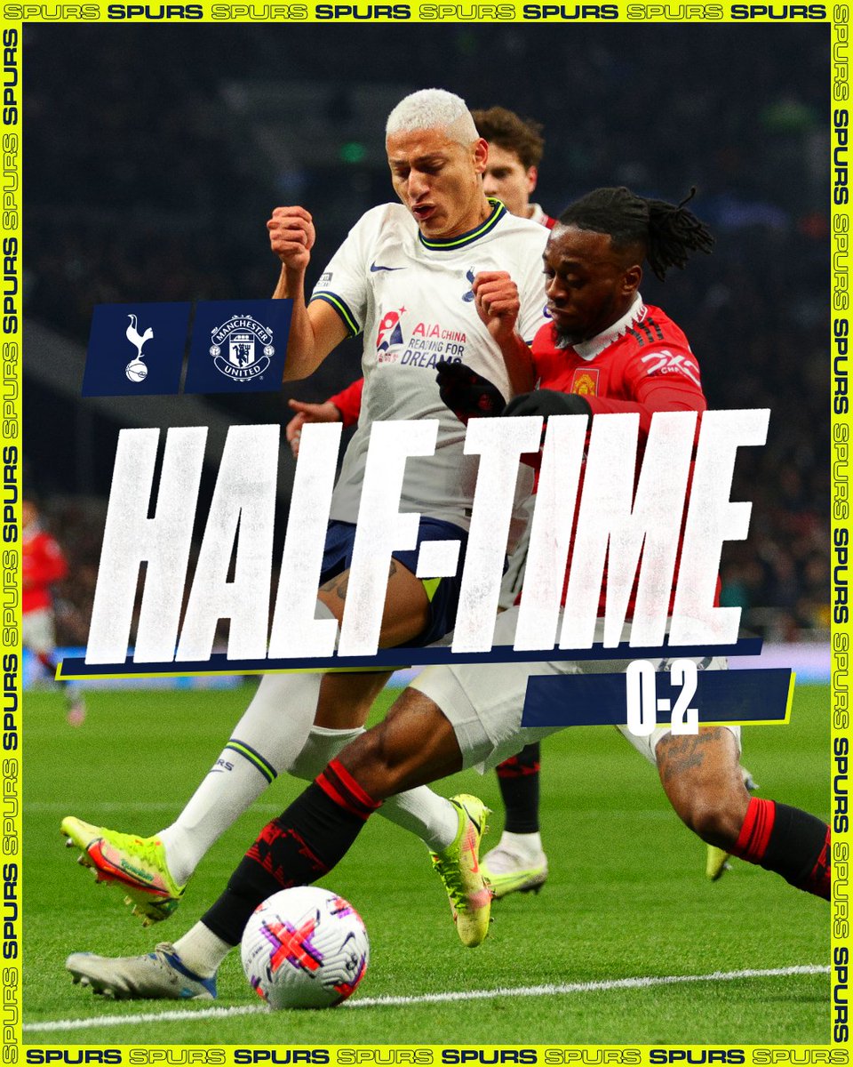 SpursOfficial's tweet image. Half-time.