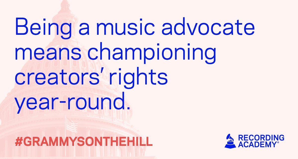 Today, I’m joining the <a href="/RecordingAcad/">Recording Academy / GRAMMYs</a> to empower the voices behind the music and fight for the rights of music creators everywhere. Join me and <a href="/GRAMMYAdvocacy/">GRAMMY Advocacy</a> in urging Congress to #SupportMusic: grm.my/3zXJO9Y #GRAMMYsOnTheHill