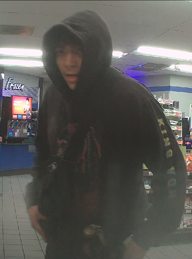 TPD_Robbery's tweet photo. ARMED ROBBERY: On 04/09/23, Four suspects entered Circle K (1735 W Speedway) and robbed an employee at gunpoint. If you recognize these suspects, contact 88-Crime. You can remain anonymous. @OperationsWest https://t.co/MwLuY87w7b