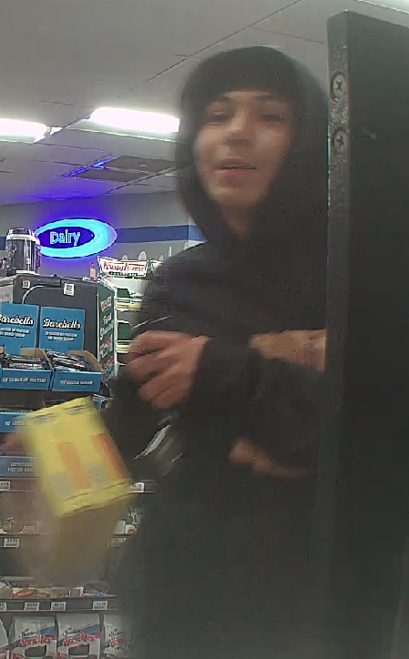 TPD_Robbery's tweet photo. ARMED ROBBERY: On 04/09/23, Four suspects entered Circle K (1735 W Speedway) and robbed an employee at gunpoint. If you recognize these suspects, contact 88-Crime. You can remain anonymous. @OperationsWest https://t.co/MwLuY87w7b