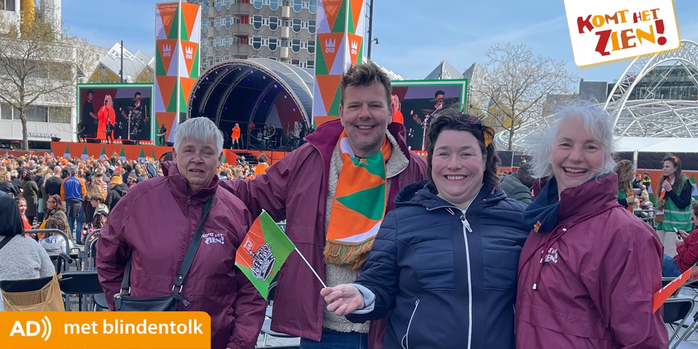 komthetzien's tweet image. Bedankt Rotterdam, voor deze geweldige #Koningsdag. De allereerste met #blindentolk
We komen snel terug. Op 4 en 6 mei zijn we weer in Rotterdam, met live #audiodescriptie bij 2 prachtige voorstellingen van @circusstad.
Check komthetzien.nl/agenda