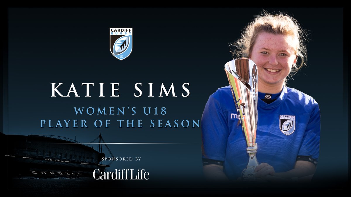 The Women's U18 Player of the Season (sponsored by @CardiffLifeMag ) is Katie Sims 👏 Llongyfarchiadau Katie!