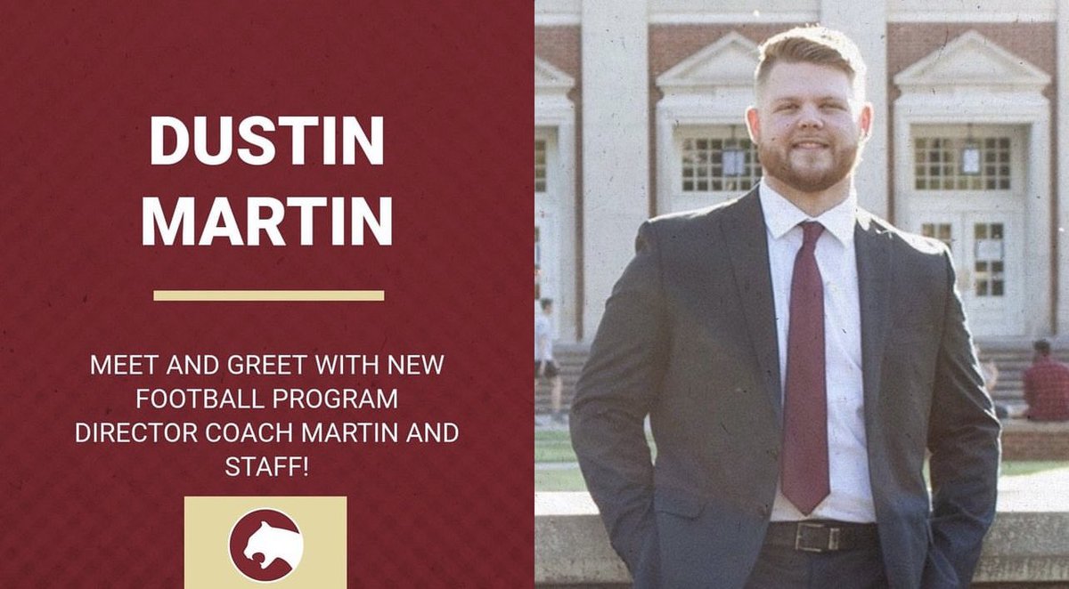 CannonCougarsFB's tweet photo. Come meet new Cannon School Football Program Director Dustin Martin and staff. They'll be able to answer any questions you may have regarding all levels of our football program.

When: Wednesday, May 3rd
Time: 6:30 pm
Where: Cabrrus Brewery 329 McGill Ave NW, Concord, NC 28027 https://t.co/Y6XqcUZAON