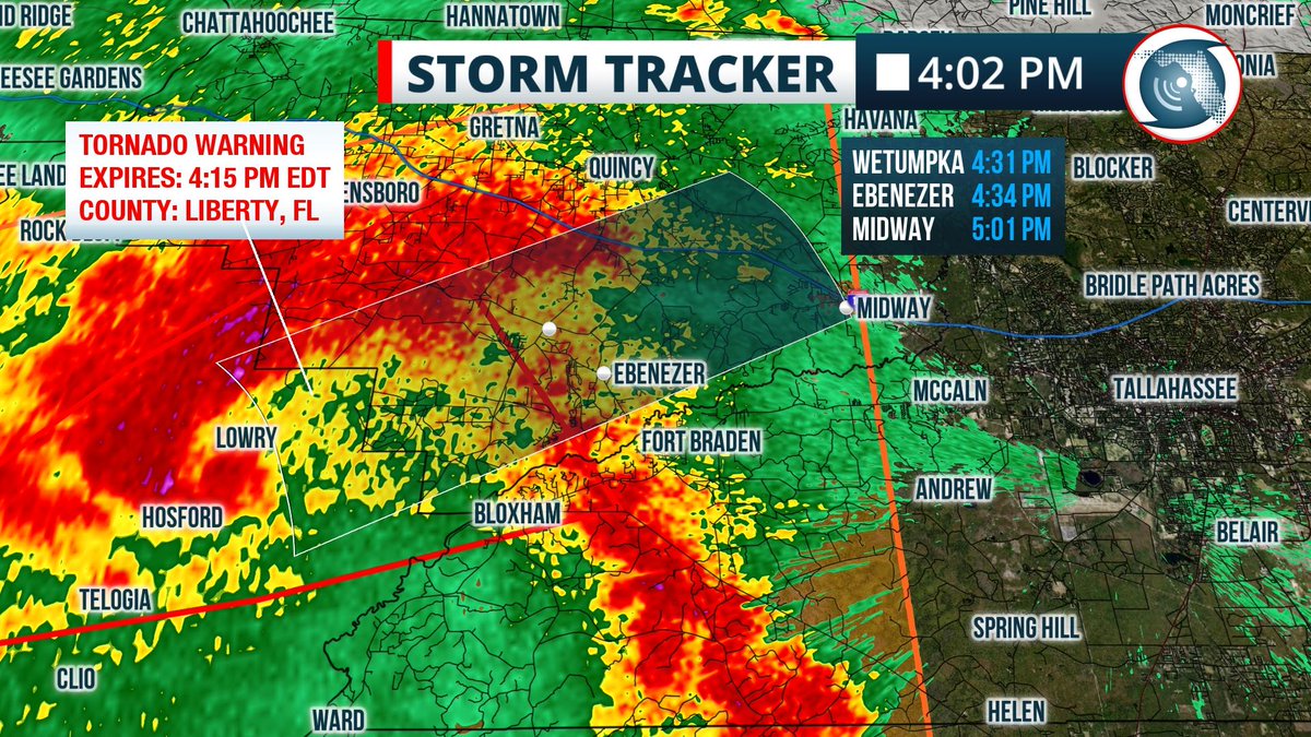 WFSU News on Twitter "Tornado on the ground near Hosford and Lowry in