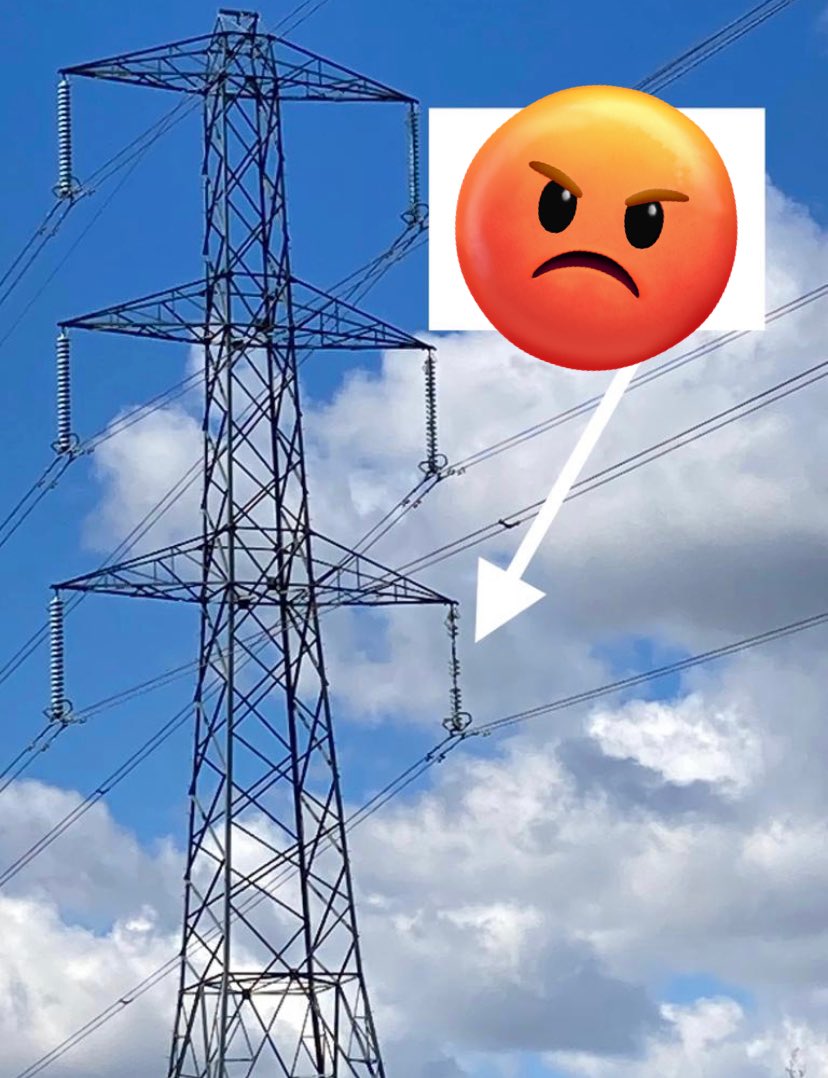 EngineerLondon's tweet photo. Vandals. PLEASE don’t damage our insulation. You only damage yourself. This is now a public safety concern. You put the nation’s energy supplies at risk to get your kicks. You put our linesmen at risk. You add £££ in constraint management. Not clever. In fact reckless &amp; dangerous https://t.co/HiMvZCnROo