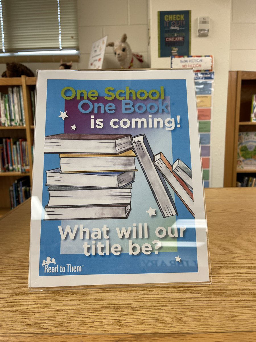 laurenbpish's tweet photo. Our new One School One Book 📚 will be revealed on the announcements on Monday! Puzzles—riddles—books—the Dewey Decimal system—will the characters escape?? Any guesses on our book? @WeinertES @SeguinISD @MatsRead #oneschoolonebook #readtothem @readtothem https://t.co/dngMi4io7E