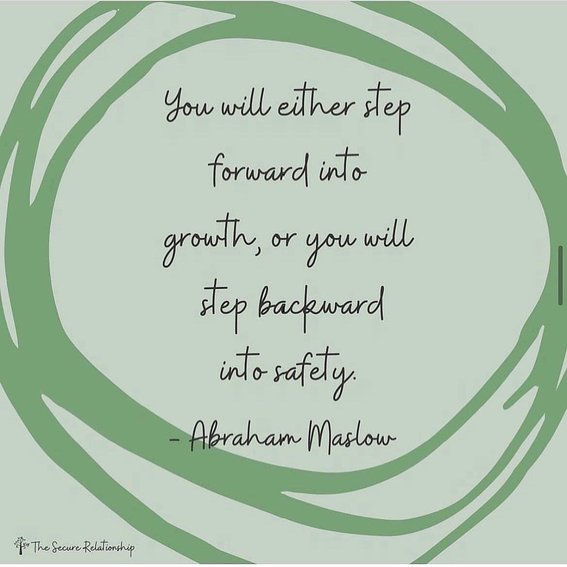 Positive change and growth takes courage and vulnerability. 

What do you need to be able to take that step forwards? Thanks <a href="/juliemenanno/">TheSecureRelationship</a> for the meme.