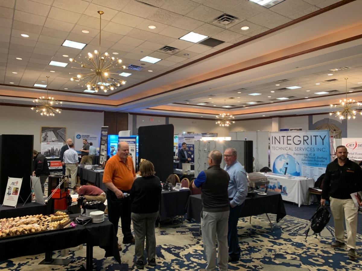 simpacamerica's tweet photo. The event is ready to begin!  
SIMPAC America is proud to participate as an exhibitor and sponsor of #PMAClevelandSupplierNight. Come see us!  
Our team can answer all your questions. 

#SIMPACAmerica #SIMPAC #pressmanufacturer #press #technology #sponsor #PMA #EV https://t.co/7tiiCblpeo