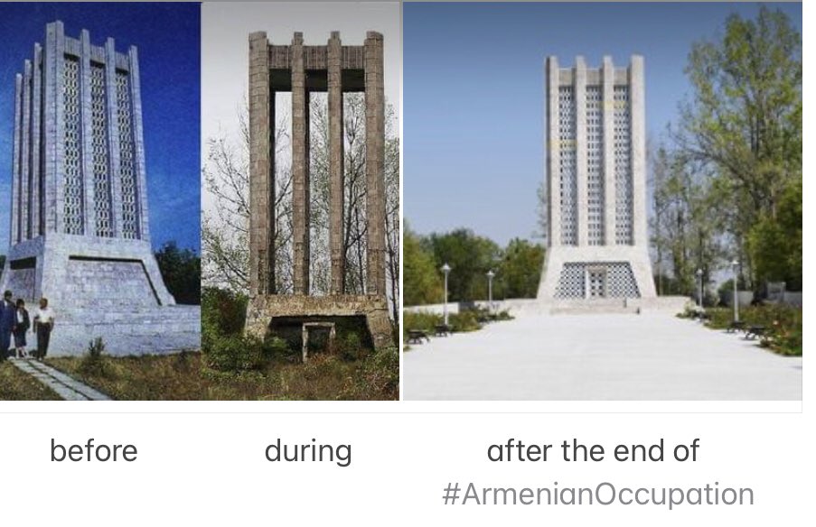 @HeritageofAz #ArmenianVandalism during #ArmenianOccupation