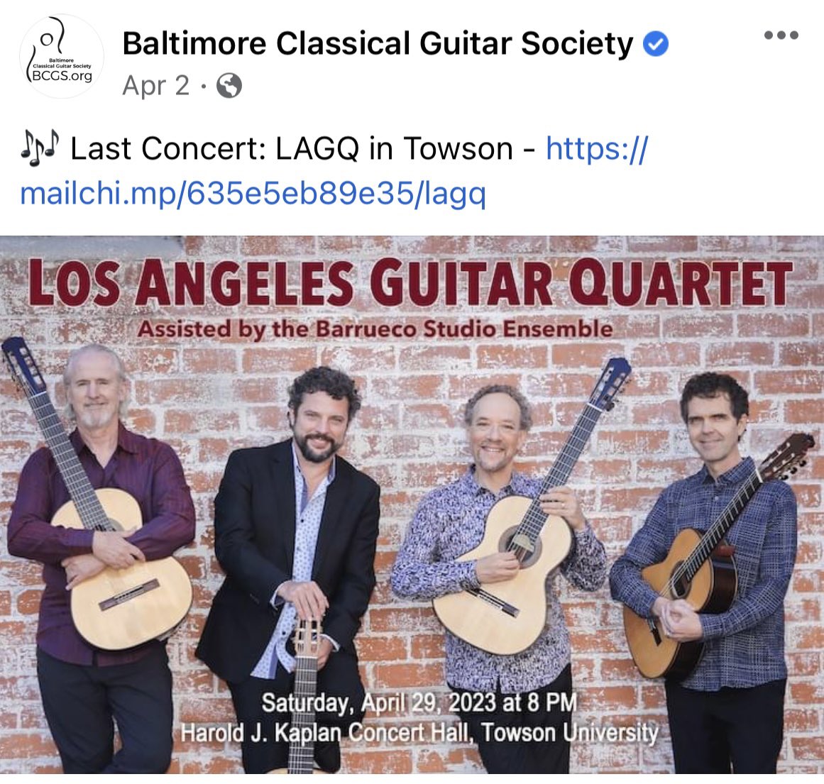 So looking forward to this concert Saturday in the Baltimore/DC area! mailchi.mp/635e5eb89e35/l…
