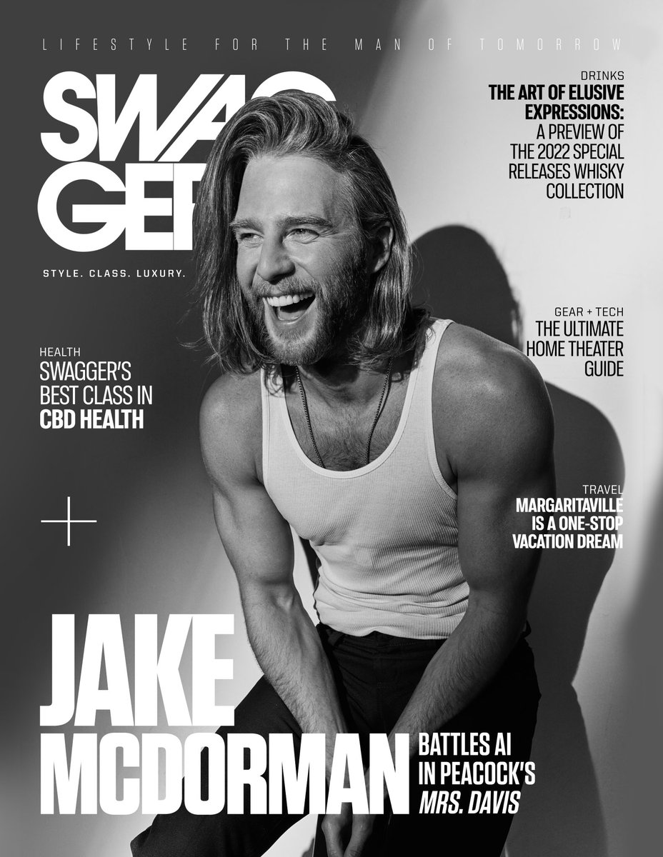SwaggerMagazine's tweet photo. Jake McDorman Battles AI in Peacock's Mrs. Davis!
SWAGGER sat down with Jake McDorman to get the behind-the-scenes secrets of "Mrs. Davis" and a lot more. https://t.co/IOhTStO6ZK
#swaggermagazine #covercelebrity #JakeMcDorman #MrsDavis #celebrity #actor #cover #tvshows https://t.co/UObcyAzTyv