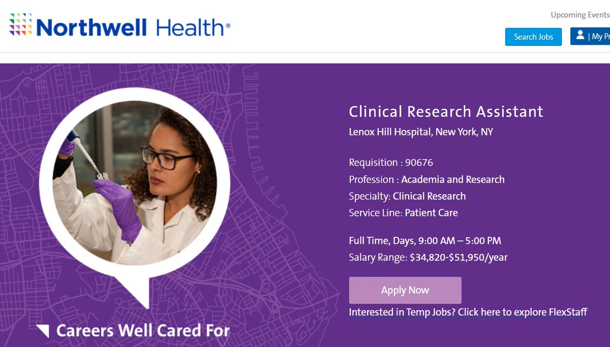 Project IMG ™ on Twitter "Research Assistant New york https//jobs.northwell.edu/job3/18269699