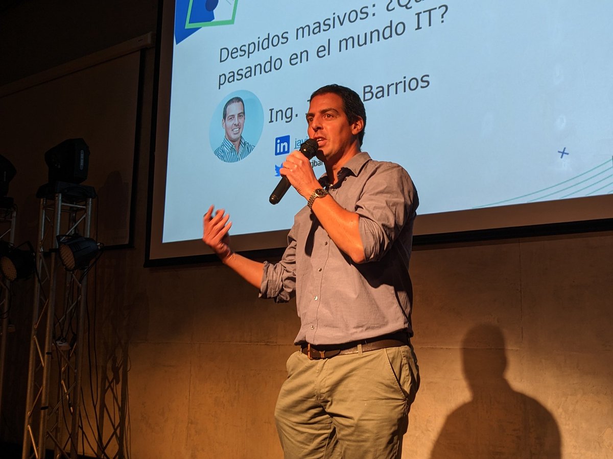 JIS_uy's tweet photo. Despidos masivos: ¿Qué está pasando en el mundo IT?, speaker: Javier Barrios https://t.co/3wIWEipPAW