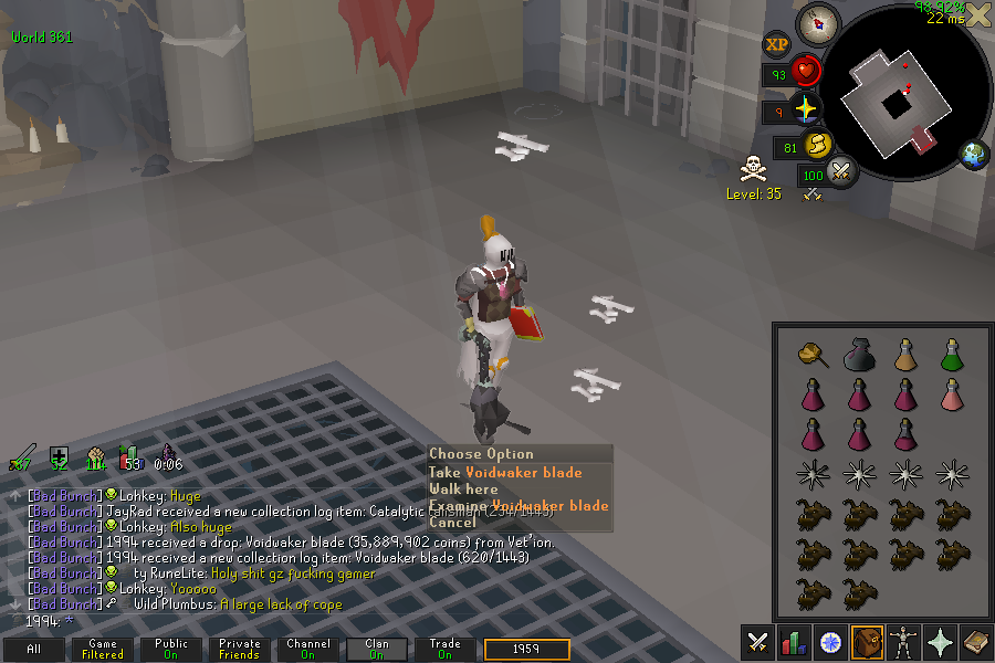 1994_Mash's tweet photo. iron zerk progress update, took ages but its done
we remain 75 attack for the meantime https://t.co/8UDVlhLzyf