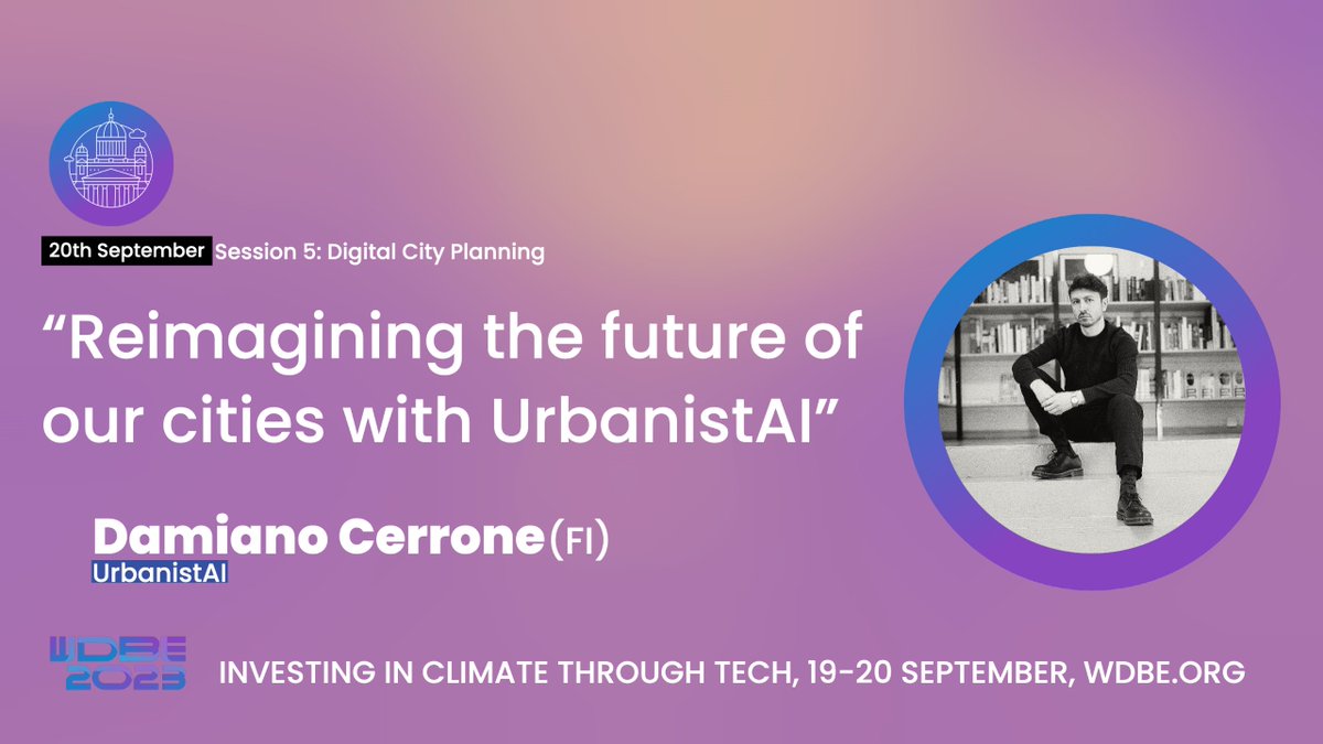 In this new talk we'll be sharing not only citizen's participation but how Universities started using #UrbanistAI in their designs and communication practices. #WDBE23 @KIRAdigi @RILInsinoorit