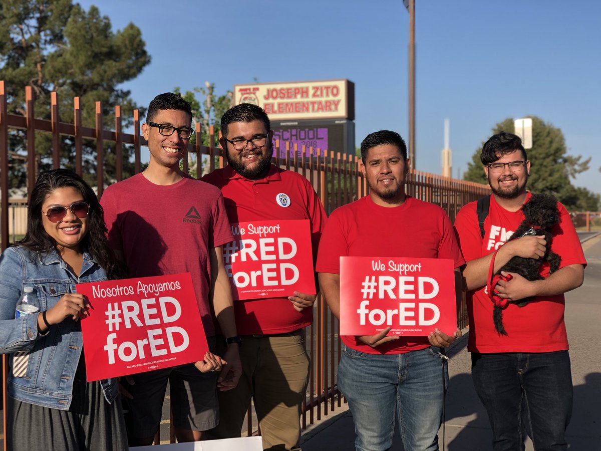 ArizonaEA's tweet image. To everyone who supported #RedforEd - parents, businesses, community organizations, fellow labor unions and so many others - to all of you who have stuck with the fight in the years since - THANK YOU!  #RedforEd #5Years