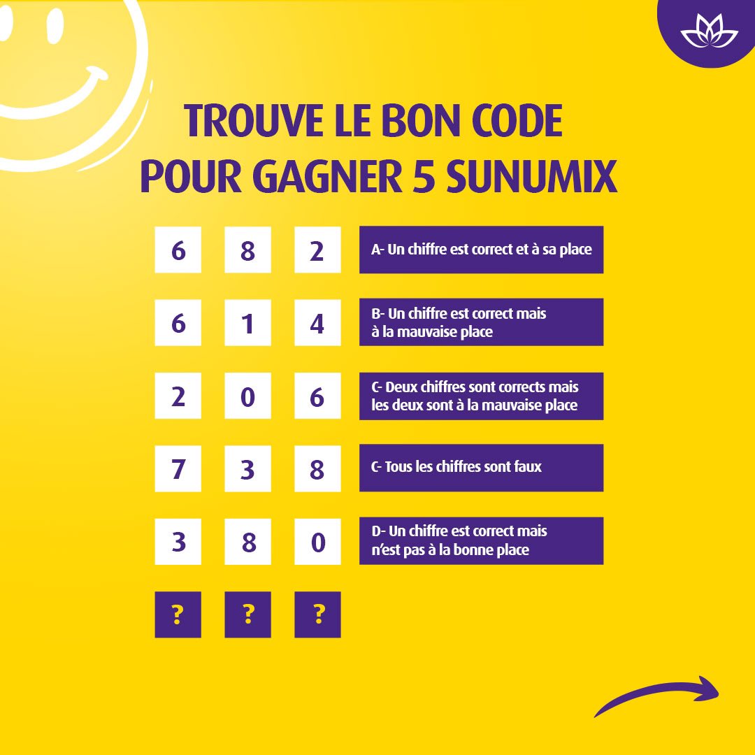 expressosenegal's tweet photo. Sama gayi, mbaa jamm ngeen yendo ?
Tey mom code la andi !
Quelle est la bonne combinaison pour déverrouiller le cadenas ?
5 sunumix à gagner pour les bonnes réponses.
SI YAW LA DESS !
#ExpressoLife
#JammAkXéewalCiSunugal https://t.co/66VEfhlstG