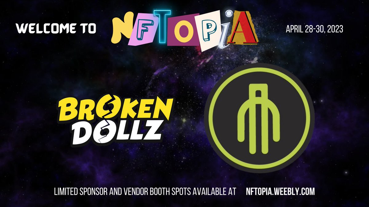 Don't miss @DollzBroken and @TalesotCrypto at NFTOPIA 2!

#blockchainevents
