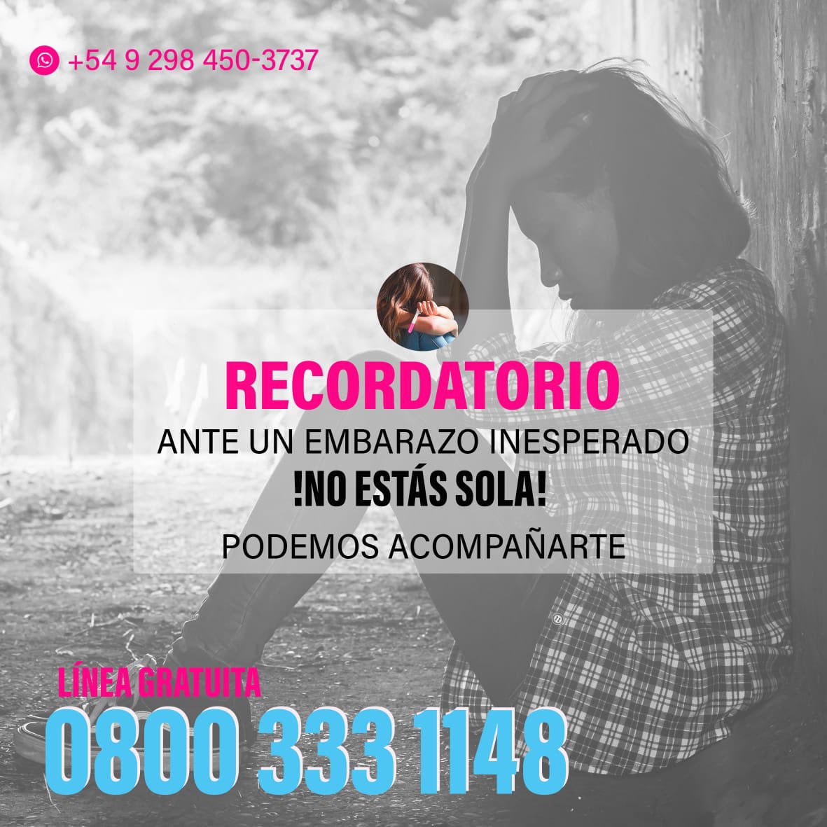 Todo los argentinos tienen que estar informados del 0800 VIDA.
Ante un Embarazo Inesperado, NO ESTÁS SOLA!!💙🇦🇷
#El0800NoSeToca