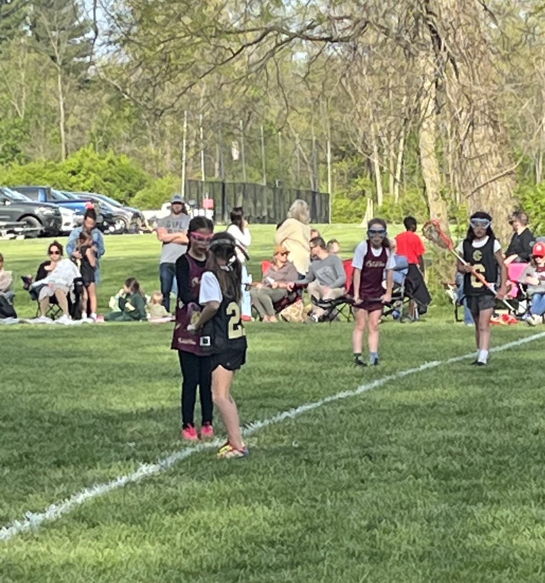 stmattslax's tweet photo. 3/4 Lady Mustangs fall to a tough St. Catharine’s team 10-6.  Huge growth by our ladies on the field. https://t.co/B79vNIz7VY