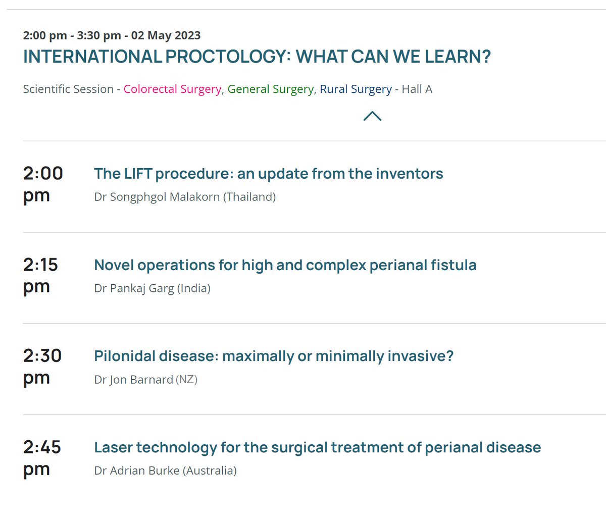 We dont often get enough input from Asia.
Excited to learn from colorectal surgeons from #India and #Thailand at #RACS23!