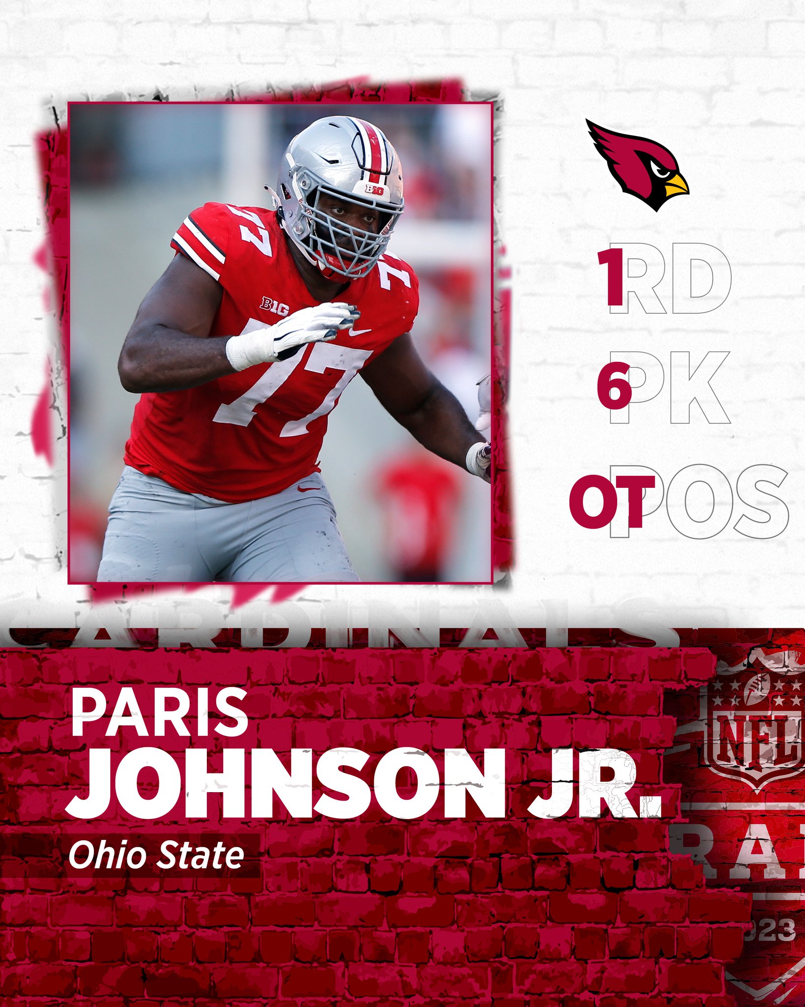 2023 NFL Draft: Arizona Cardinals select Paris Johnson Jr. after