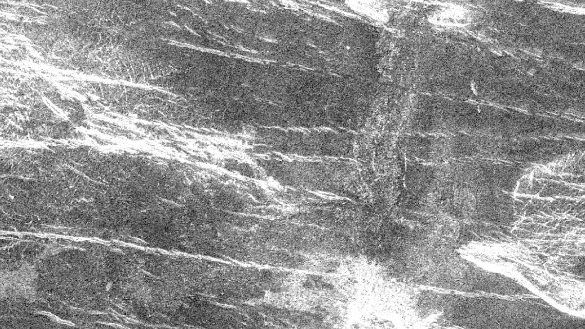 MagellanVenus's tweet photo. Venus, latitude: -30.3 longitude: 165.8, 53.4 km wide, https://t.co/2m5wRLG8eX https://t.co/Mq7f42O1JM