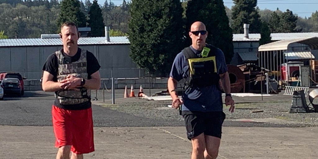 clackamasfire's tweet photo. Wildland fire is physically demanding! Each year dedicated wildland firefighters must pass the “Pack Test,” which is 3 miles with 45 lbs. of weight in 45 minutes or less. This test is to ensure we’re up to the challenge. 

#training #responseready #hereforyou #responsereadyoregon https://t.co/8aMuI99scF