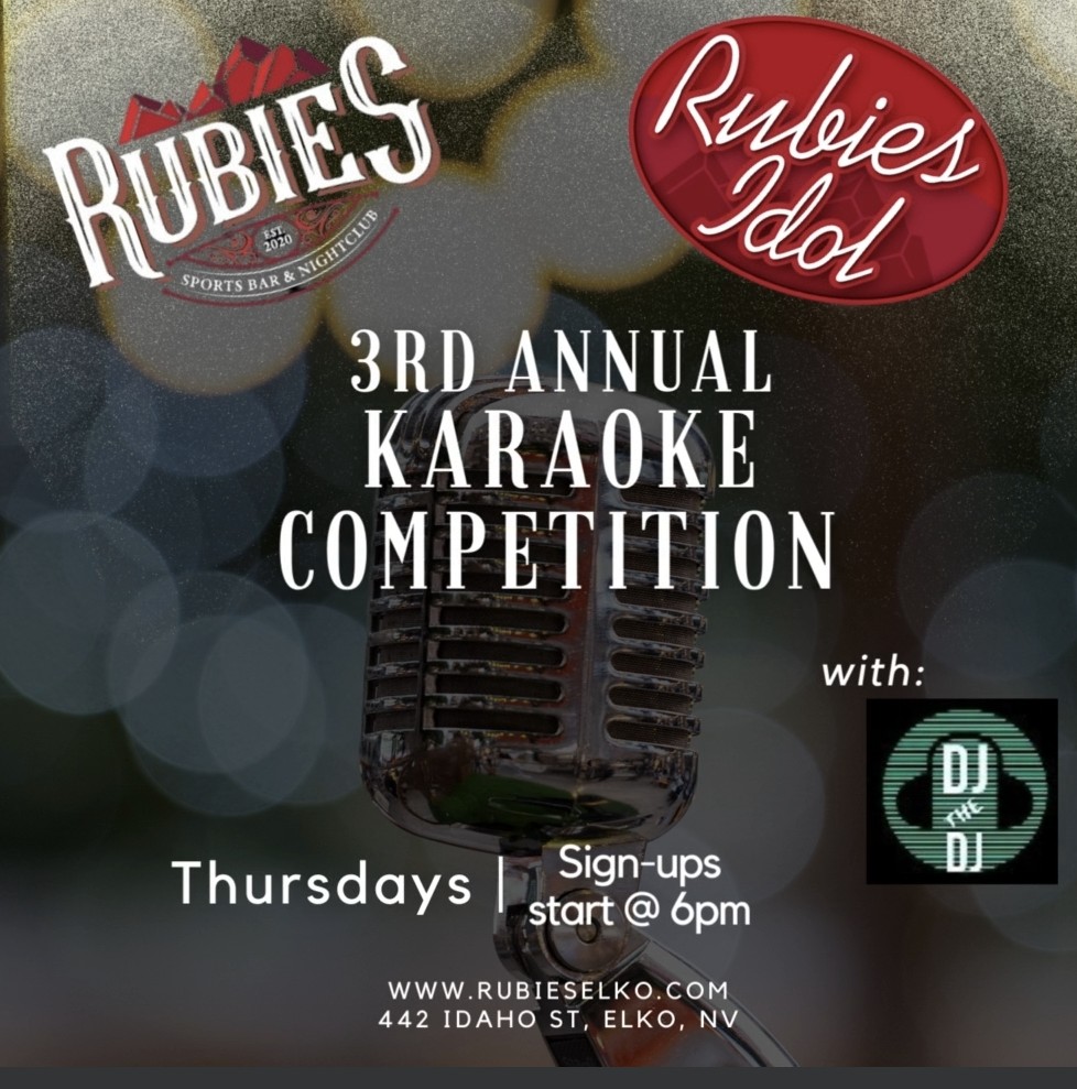 ElkoDJtheDJ's tweet image. Rubies Idol tonight! Open karaoke after! #karaoke #singingcontest #karaokenight #karaokebar #elko #elkonv #elkonevada #elkocounty