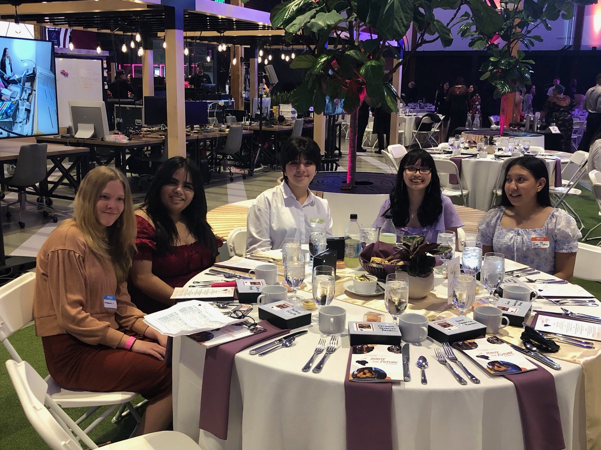 devinakhan's tweet photo. West Valley Innovation Center students at the 2023 IGNITE Gala.

Volunteering, speaking on a panel, inspiring and getting empowered. Bridging the gender gap in STEM, these are our future leaders in tech!

@WV_Futures 
@IGNITEworldwide https://t.co/CjsdkR4p2A