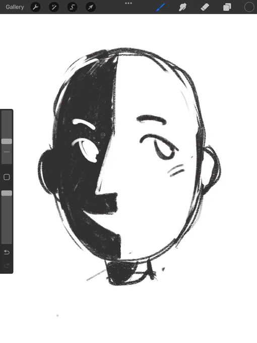 When characters faces do this thing