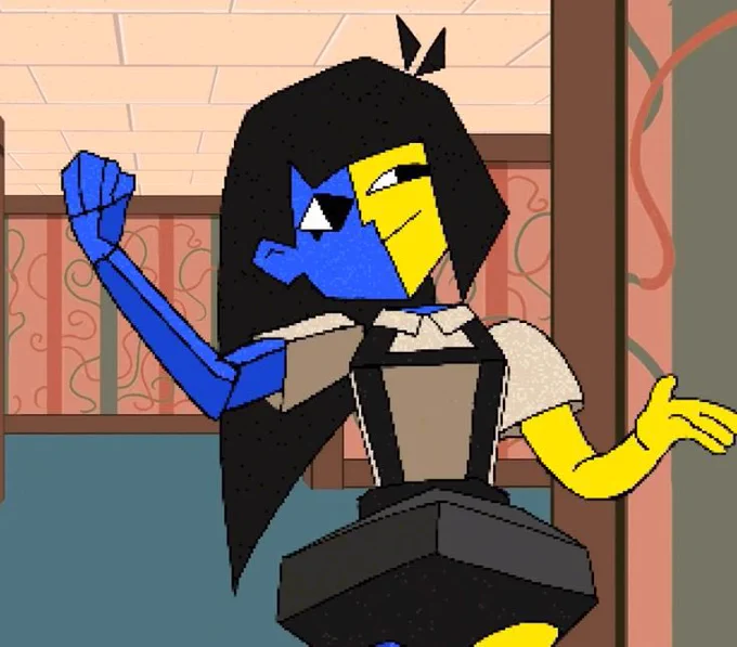 When characters faces do this thing