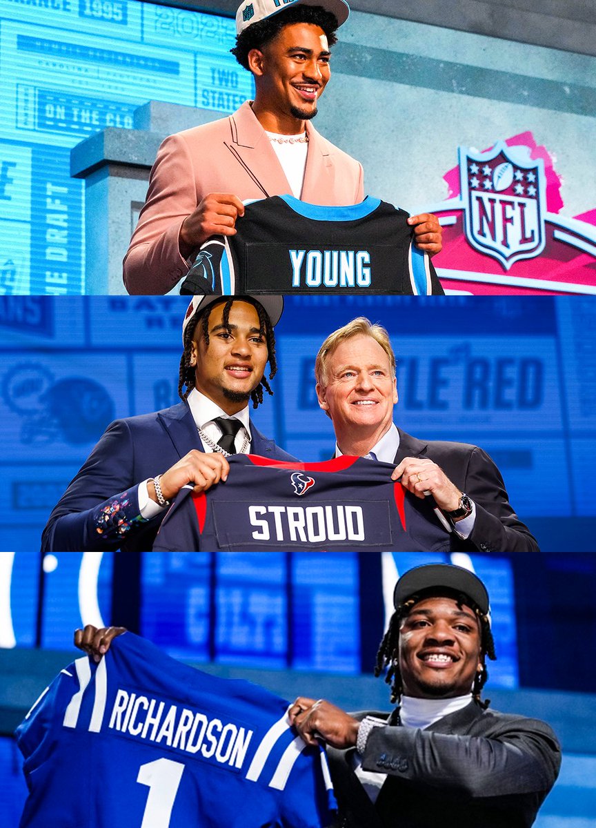 For the first time ever, three Black QBs have been selected in the first 10 picks of the NFL Draft.