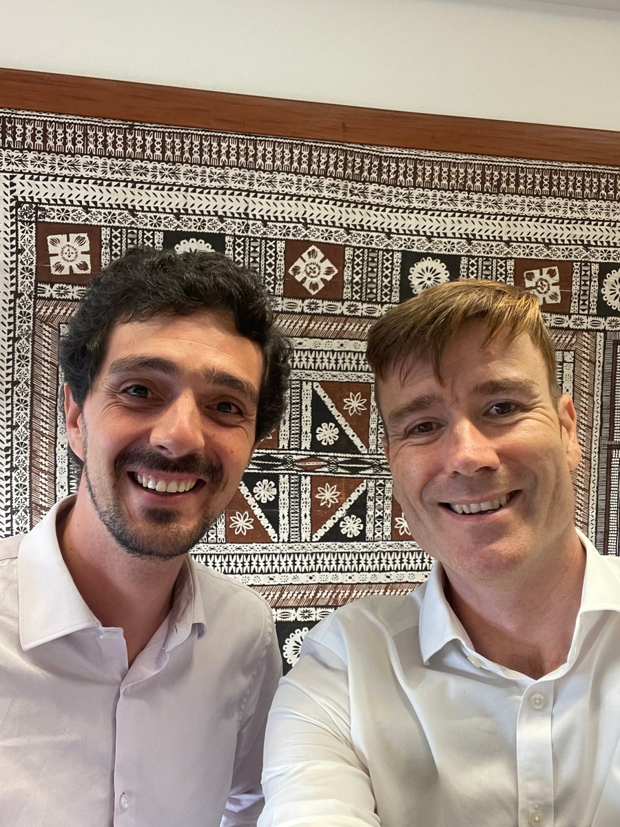 SpaininFiji's tweet photo. 🇬🇧🇪🇸 Very nice courtesy call on H.E. Dr Brian Jones @BrianJJonesUK, British High Commissioner to #Fiji @ukinfiji. Warm thanks!

A fruitful conversation between @ForumSEC #DialoguePartners on how to improve our engagement in the #Pacific region. https://t.co/TycvABhyUB