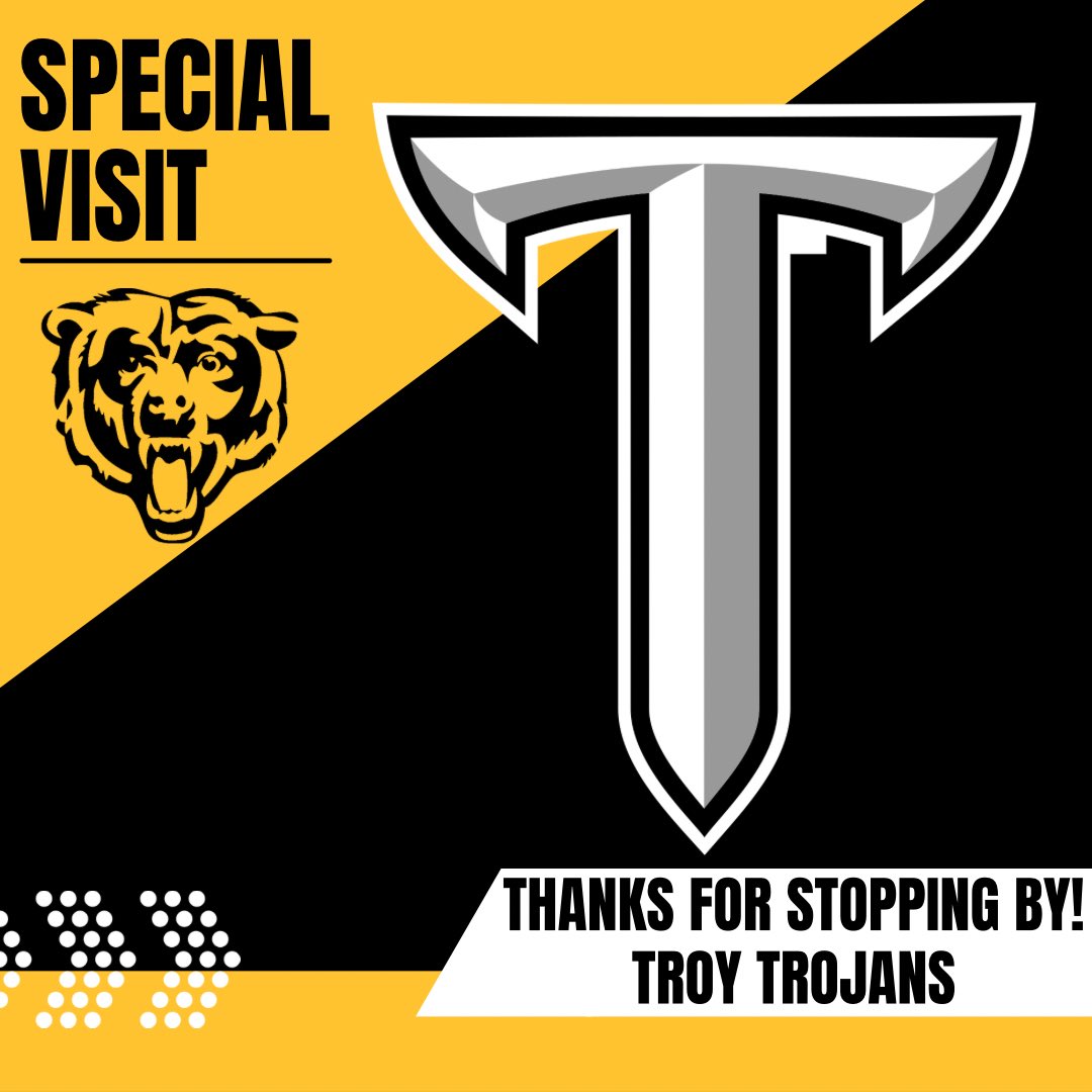 Leroy Bears Football (@bearsleroy) on Twitter photo We appreciate <a href="/TroyTrojansFB/">Troy Trojans Football 8x⚔️</a> stopping in to visit our student athletes! #BBP #OneTROY We appreciate <a href="/TroyTrojansFB/">Troy Trojans Football 8x⚔️</a> stopping in to visit our student athletes! #BBP #OneTROY