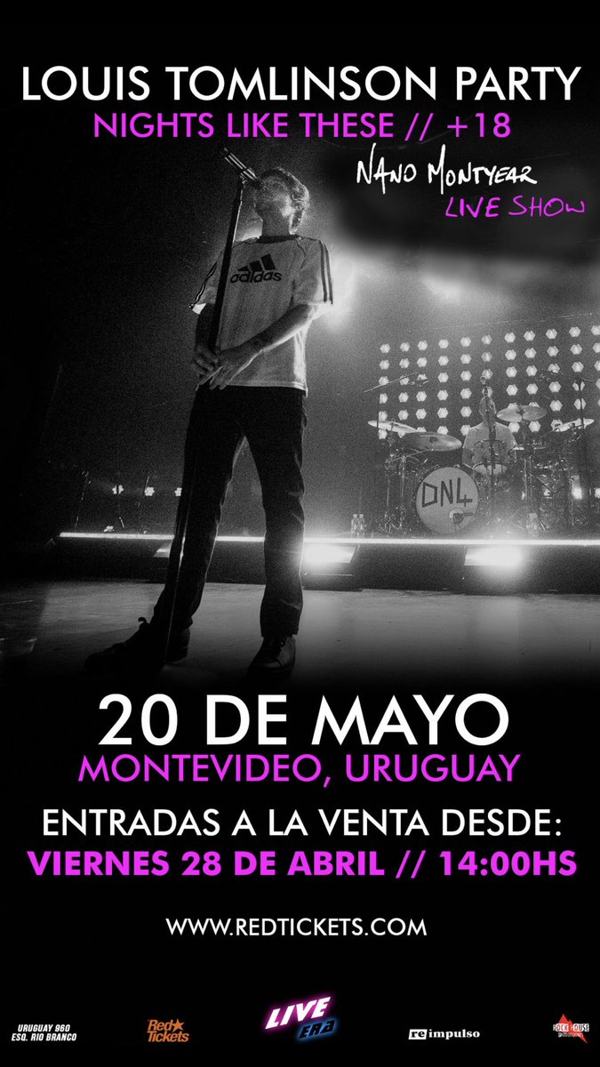 🚨 Mañana es la venta de entradas de la #LouisPartyUY +18! 

Se venderán por Redtickets desde las 14:00HS

Se van a ir volando! No te quedes sin la tuya 🤞🏻
