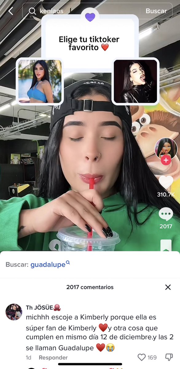 feedkos's tweet image. michhh escoje a Kimberly porque ella es súper fan de Kimberly ♥️y otra cosa que cumplen en mismo día 12 de diciembre.y las 2 se llaman Guadalupe ♥😭