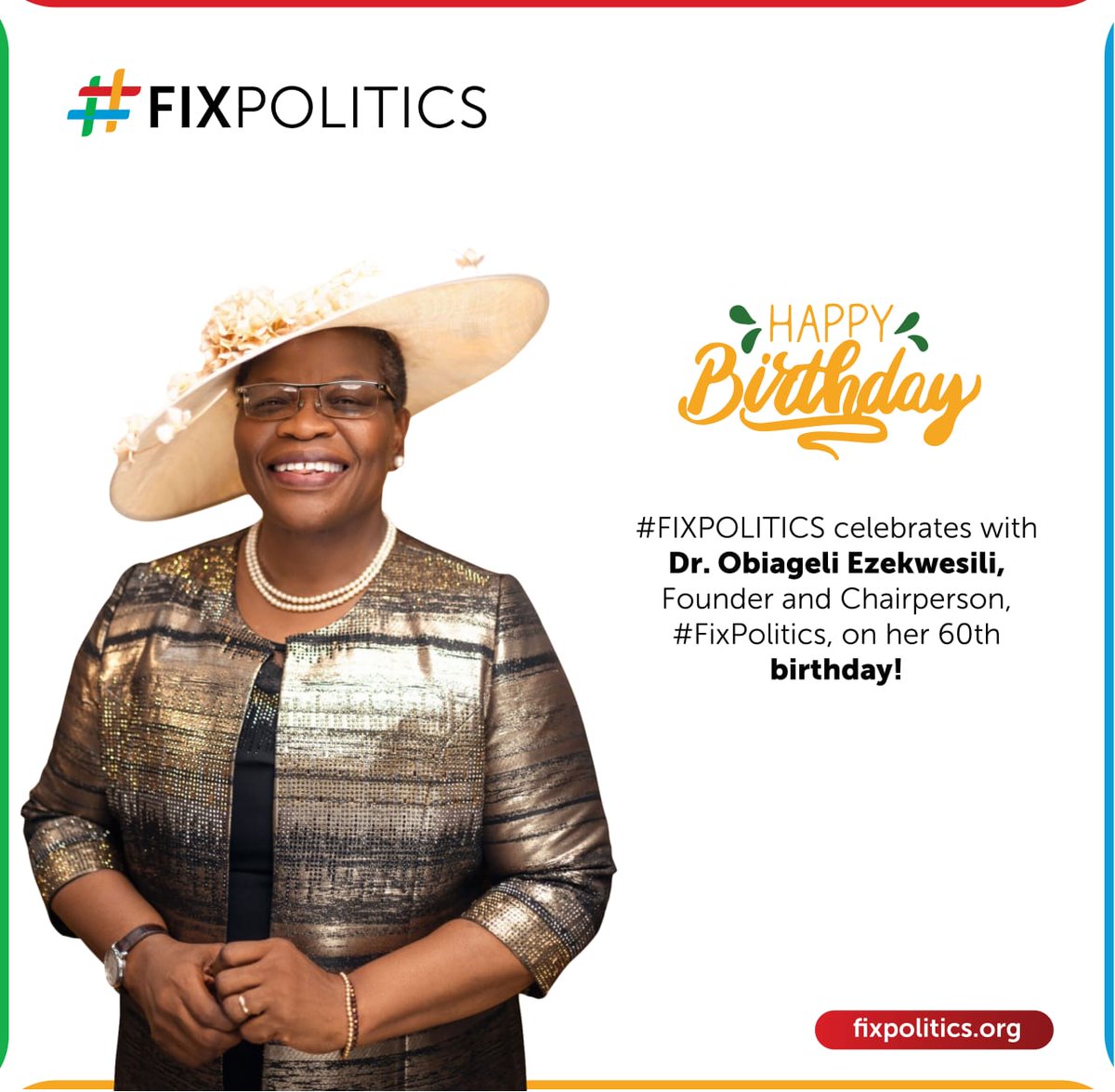 Celebrating a Life of Purpose and Impact. #Obyat60 #FixPolitics #thesppg