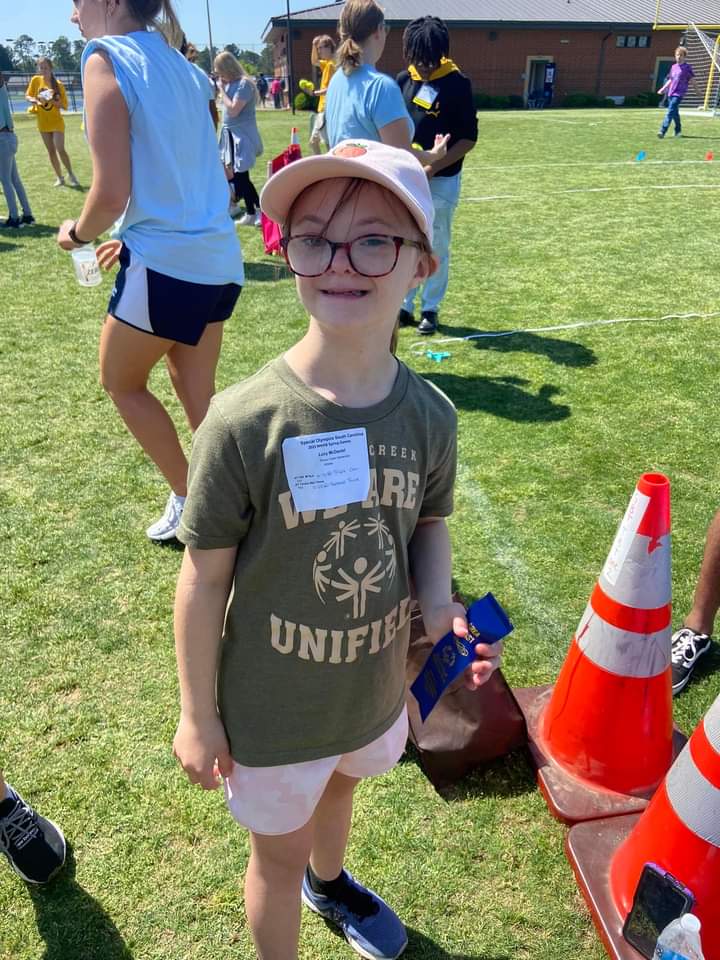 reverendsensei's tweet photo. Two first place ribbons at the Special Olympics: 100 meter run and tennis ball throw. Go Lucy!!!! https://t.co/q4C9uQphX6