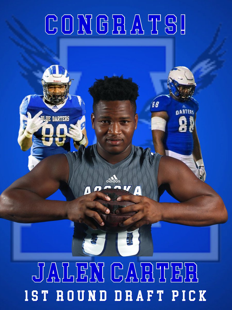 Apopka Football (@apopkafootball) on Twitter photo Congrats #ForeverBlueDarter! <a href="/breadmanjalen/">Jalen Carter</a>
1st Round 9th Pick in the NFL Draft to the #PhiladelphiaEagles #Hokahey #APK #RecruitAPK #NFLDraft Congrats #ForeverBlueDarter! <a href="/breadmanjalen/">Jalen Carter</a>
1st Round 9th Pick in the NFL Draft to the #PhiladelphiaEagles #Hokahey #APK #RecruitAPK #NFLDraft