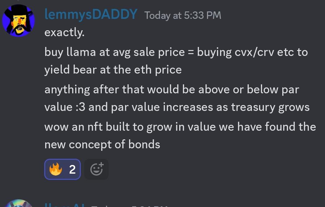 th3paypay's tweet photo. 100% of $ETH spent on auctioned llamas go to 🦙 treasury. There is NO dev tax or fees of any kind. 

Additionally, w/ every sale on secondary markets, 5% goes to to 🦙 treasury. Secondary sales grow the treasury with NO dilution to your @WenLlama yields.

#thellamas $CRV $CVX https://t.co/2I1HRdsLjz