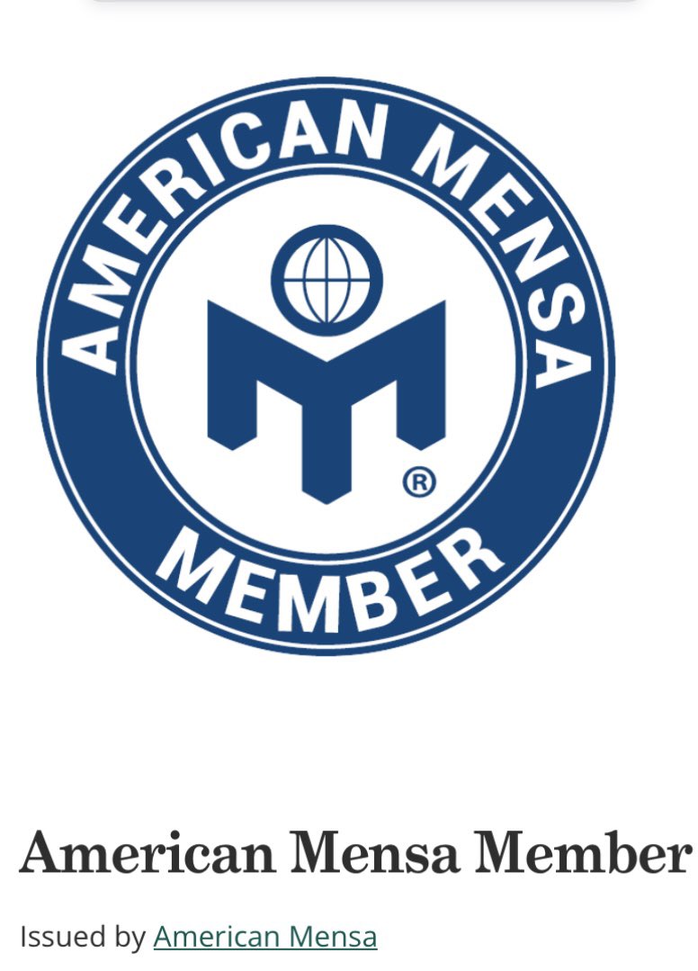 My son is the newest member of Mensa High IQ Society….
super proud of him
