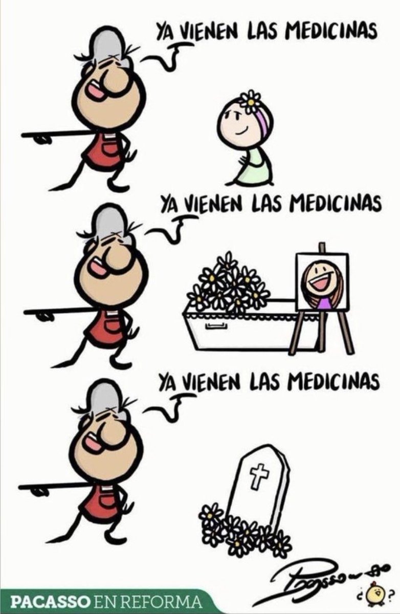 pugrito's tweet photo. @ChumelTorres #RosalíaEnElZócalo, ¿y los medicamentos oncológicos?

Triste cartón de @DrNetas, pero, es la realidad… https://t.co/kjaAsE084X