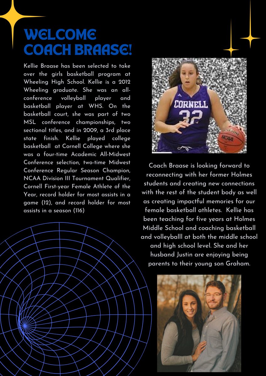 Welcome Coach Braase!!!!!  Excited to have you in the PE department and leading our girls basketball program!!  🏀🎉 🏆