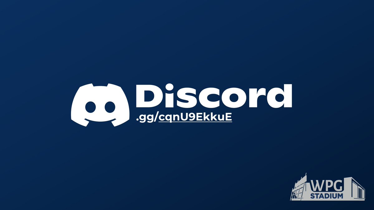 Here's your reminder to join our official Discord server to stay up to date with all things related to WPG Stadium! 

discord.gg/cqnU9EkkuE